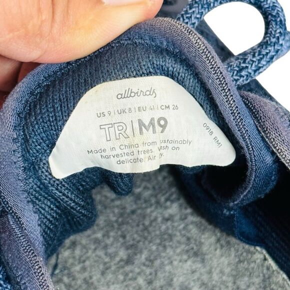 Allbirds Tree Runners Pure Azure Blizzard Blue Sneakers Men's size 9 - Picture 6 of 6